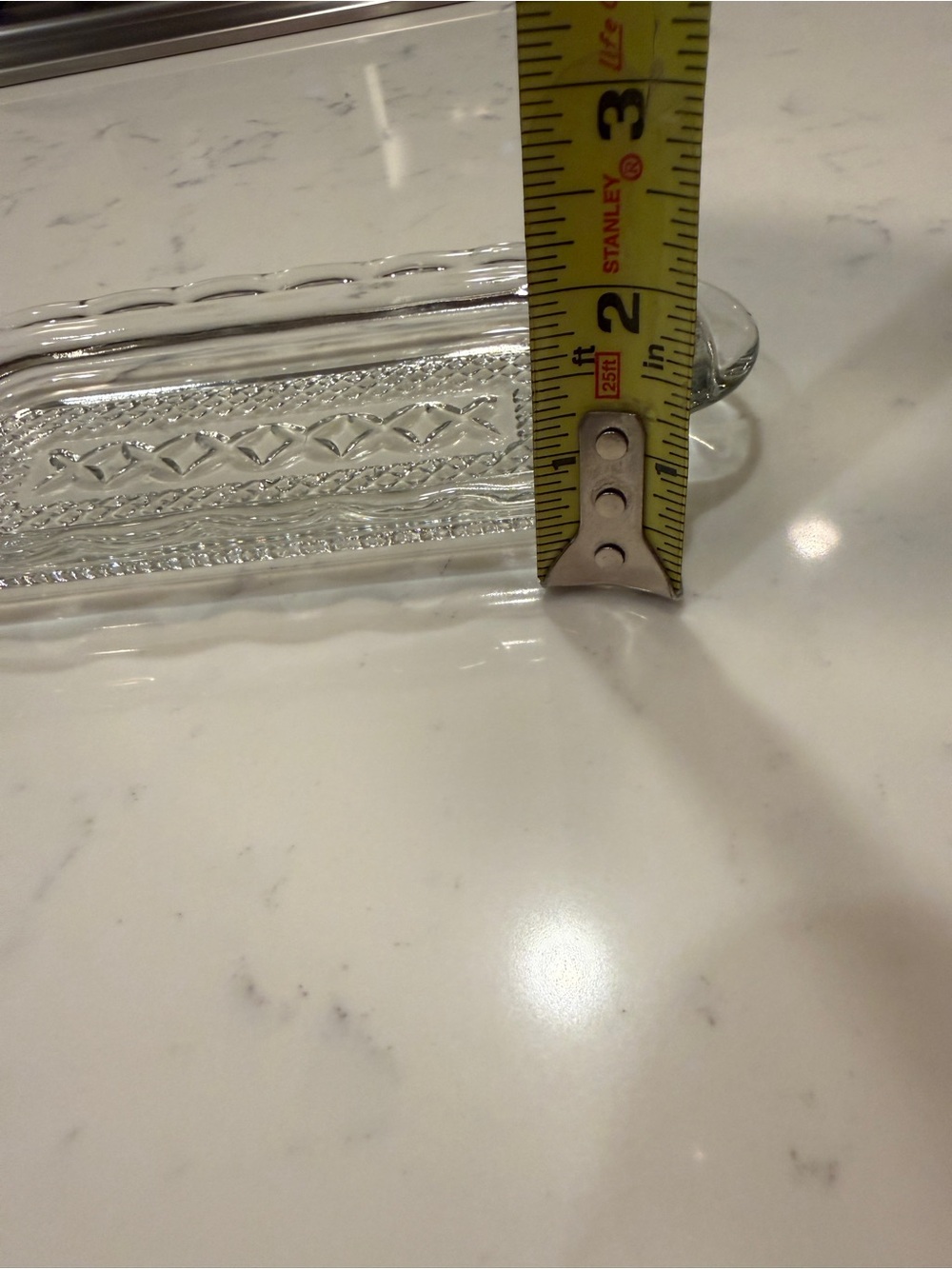Clear Pressed Glass Relish Tray Celery Dish Scalloped Edge Serving Tray 9” VTG - Picture 9 of 9